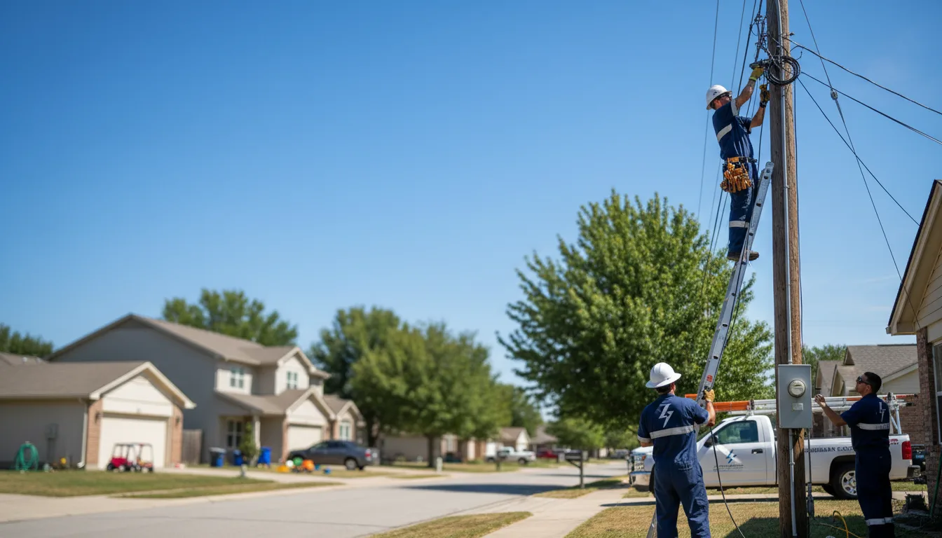 Residential electrician providing installation services in Peach Orchard, AR